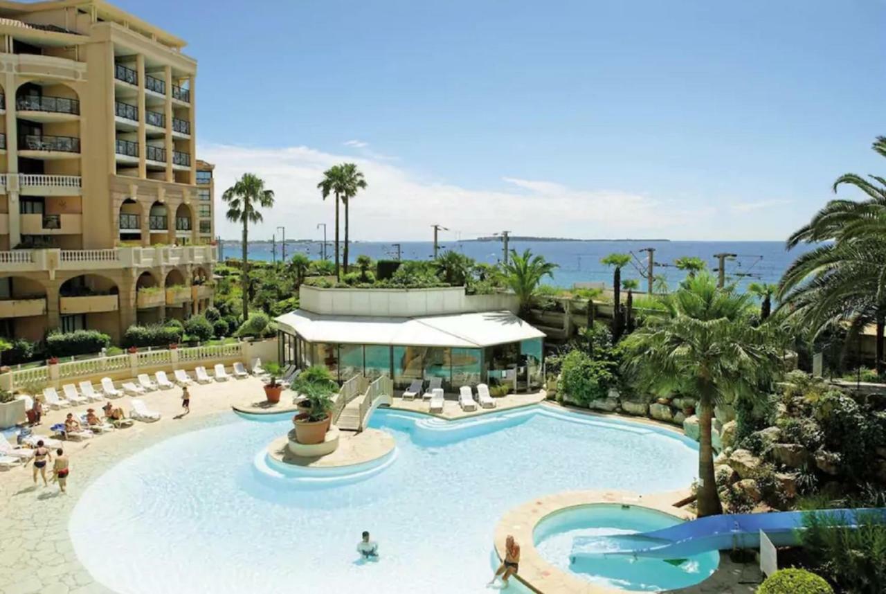 Zen Beach Cannes Sea View Apartment Beach In Front X2 Pools-Ac-Clim-Wifi-Free Parking Inside Ngoại thất bức ảnh